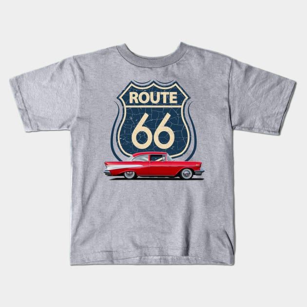 Route 66 Kids T-Shirt by Wearable Designs